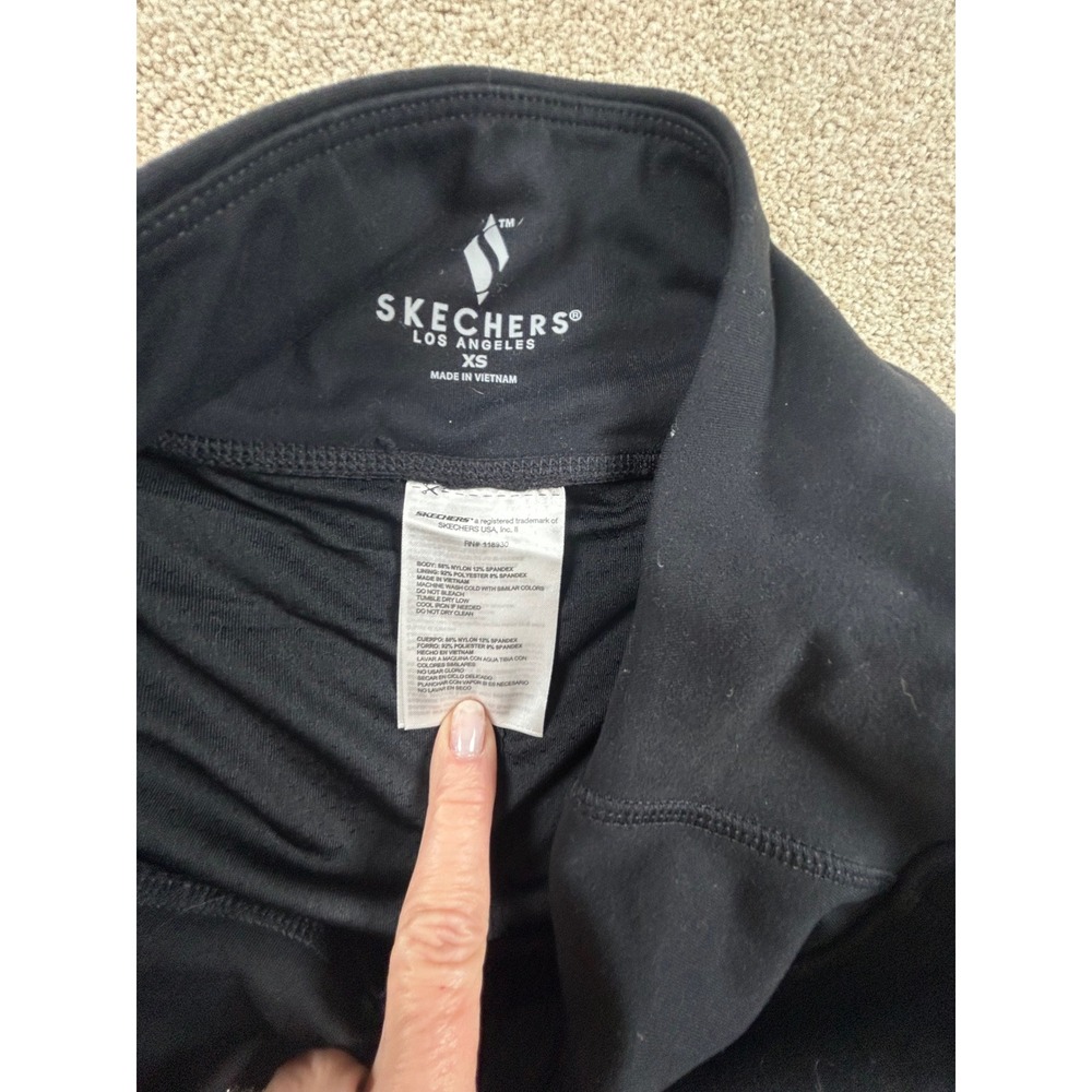 Skechers Los Angeles Womens XS Black Active Skort Side Pockets Tennis Golf Skirt - Picture 6 of 8